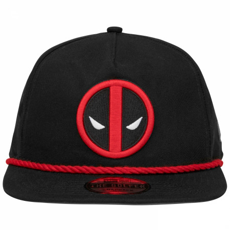 Deadpool Logo Black Colorway New Era Adjustable Golfer Rope Hat